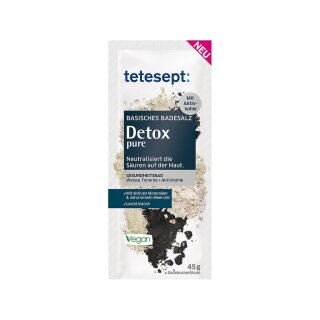 tetesept Basisches Badesalz Detox pure - Vegan - 45 Gramm