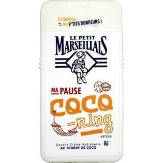 Le Petit Marseillais - MA PAUSE - COCO -ning - Feuchtigkeitsspendende Dusch Creme mit Kokusbutter, Kollektion Entspannende Glücksmomente