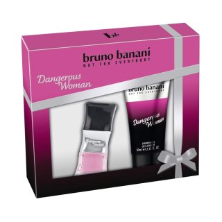 Bruno Banani Geschenkset Dangerous Woman Eau de Toilette 30ml + Showergel 50ml, 1er Pack (1 x 70 ml)